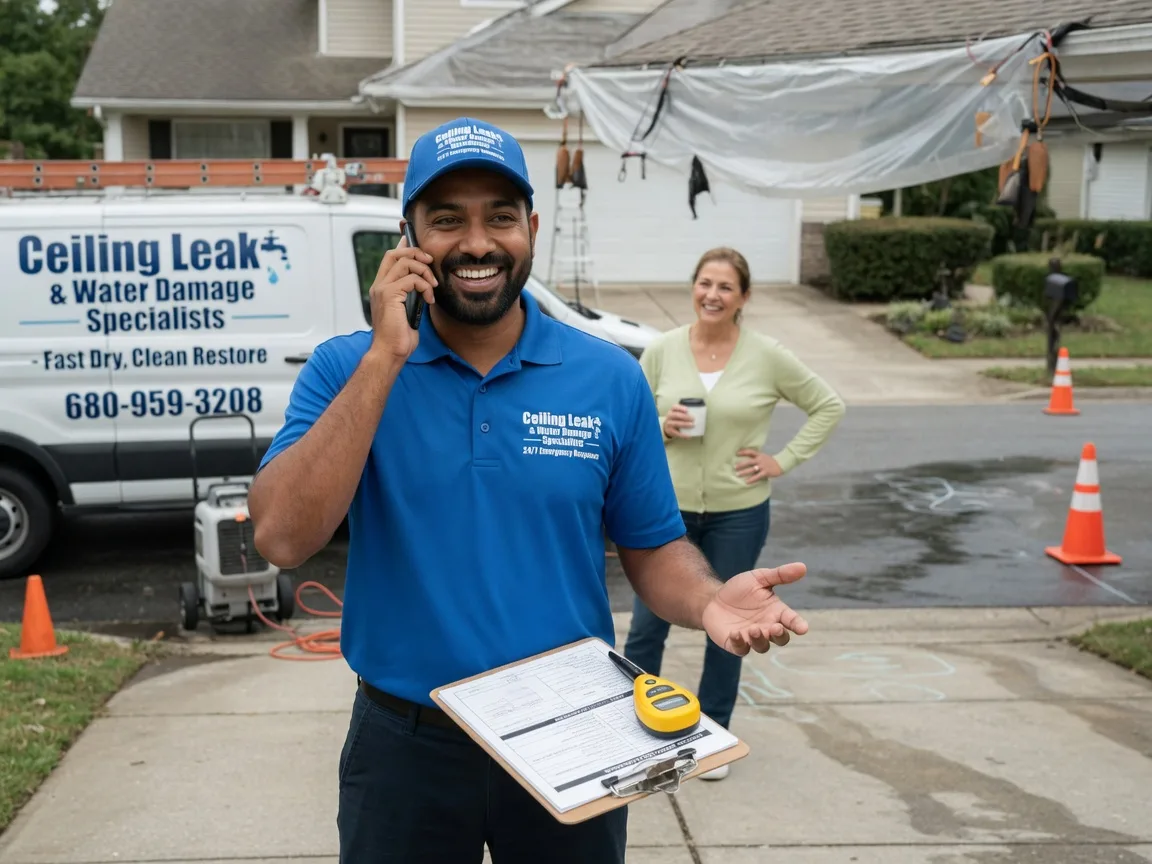Ceiling Leak Cleanup Polk City, IA FAQs